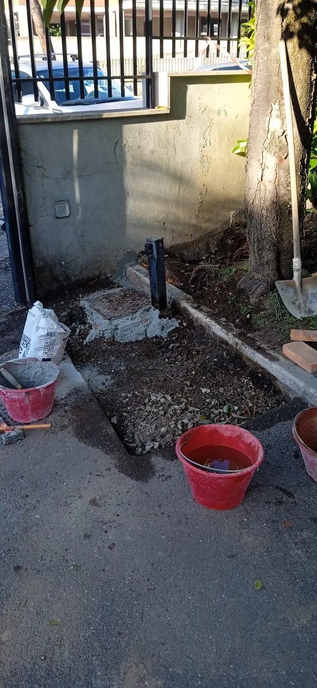 Riempimento dello scavo e ripristino intorno al pozzetto