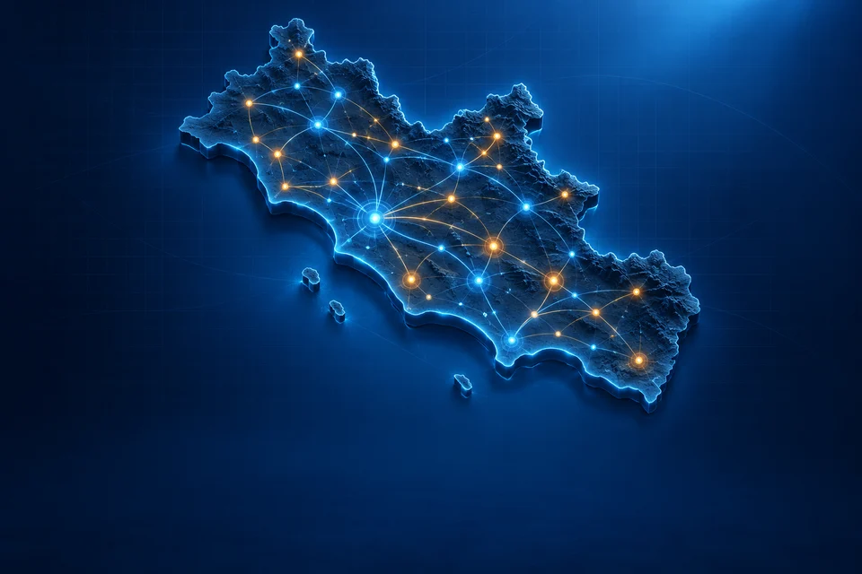 Mappa tecnologica del Lazio